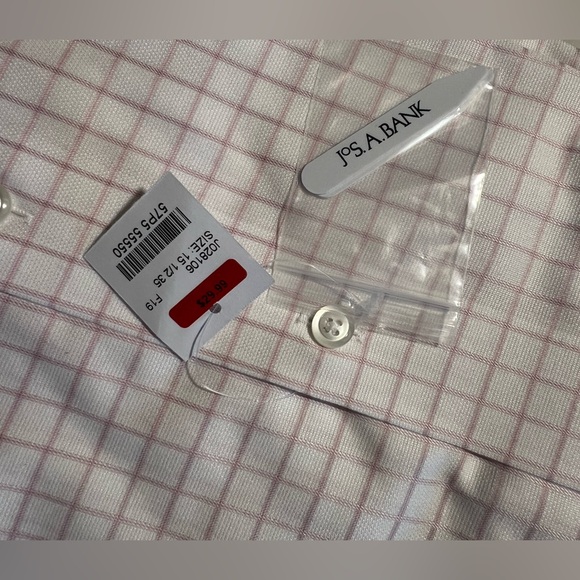 TWO Jos. A. Bank men’s button down NEW 15 1/2 - 35 - Picture 4 of 7
